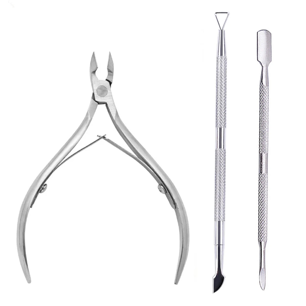 4 Pcs/Set Professional Stainless Steel Nail Care Manicure Kits