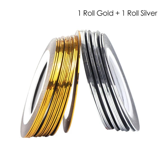0.5mm Nail Striping Tape Adhesive Stickers Foils