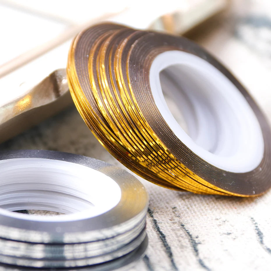 0.5mm Nail Striping Tape Adhesive Stickers Foils