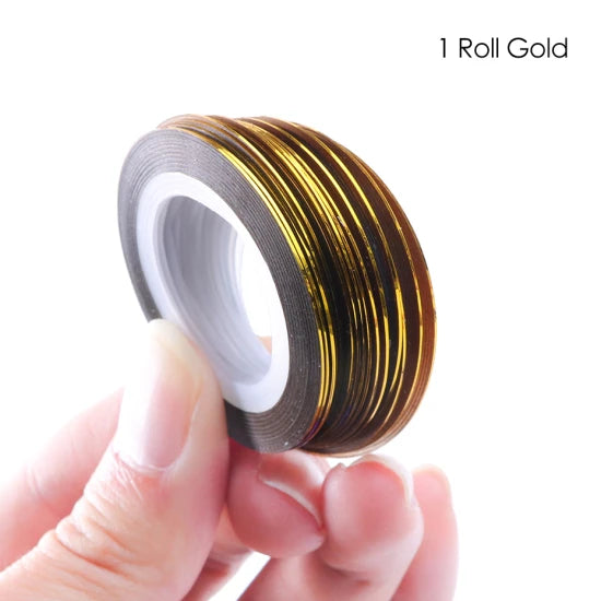 0.5mm Nail Striping Tape Adhesive Stickers Foils