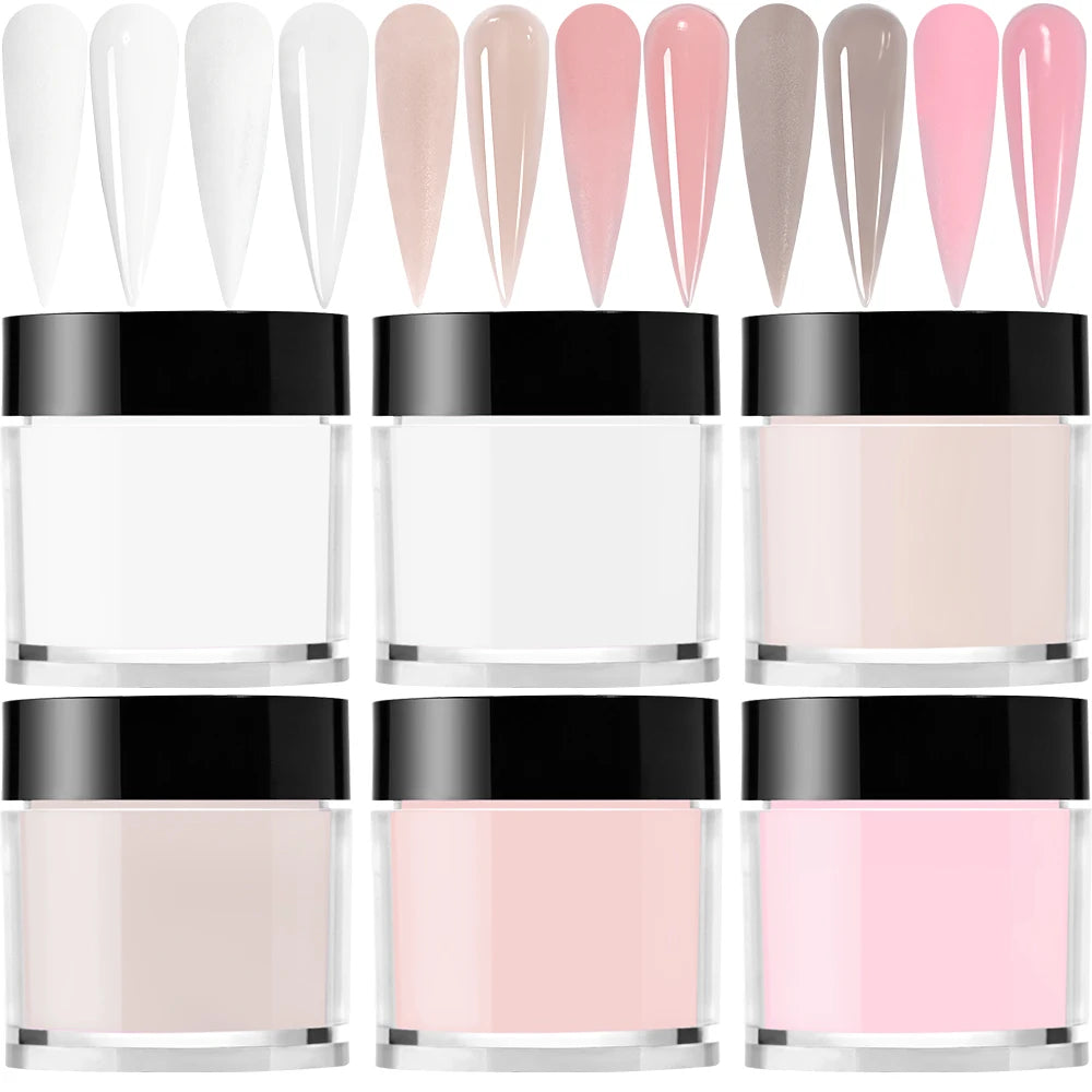 6 Colors/Set Professional Acrylic Powder
