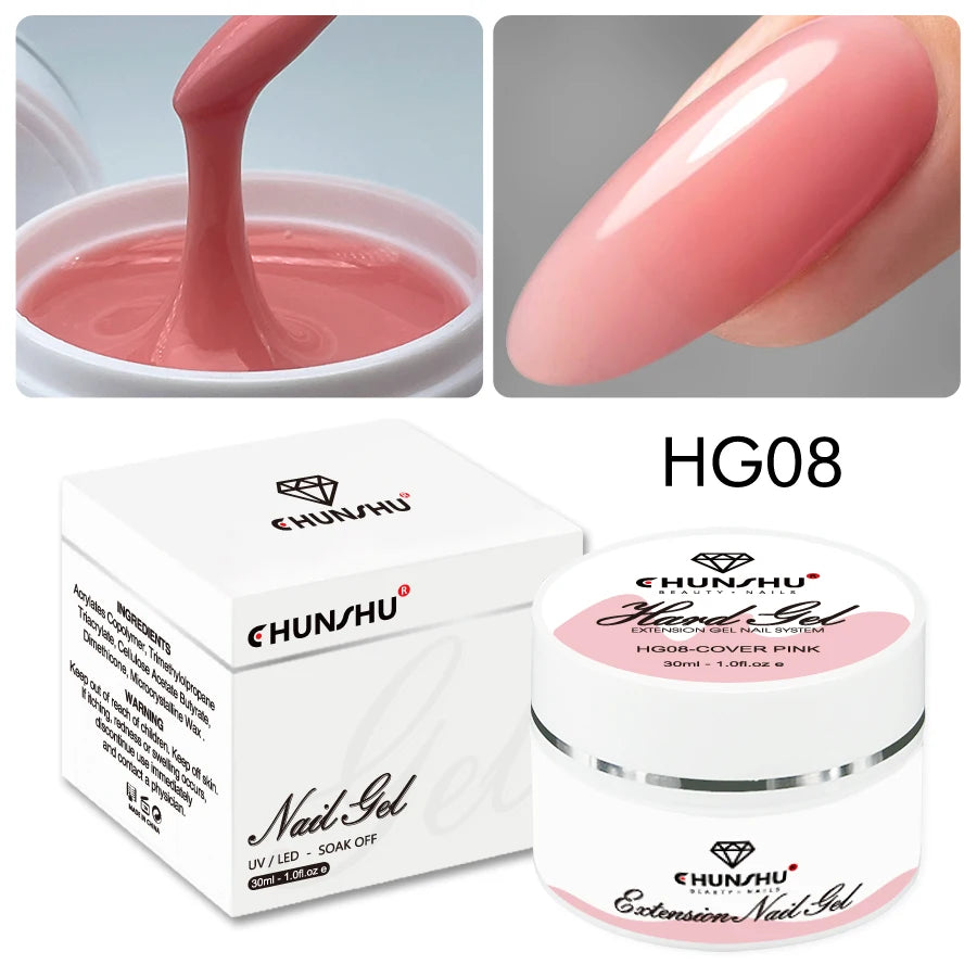 30ML Hard Gel For Nail Extension Milky White