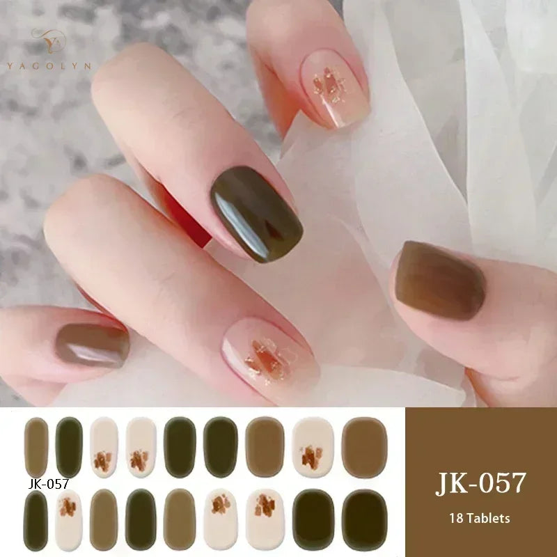 1 Sheet Semi-Cured Gel Nail Strips