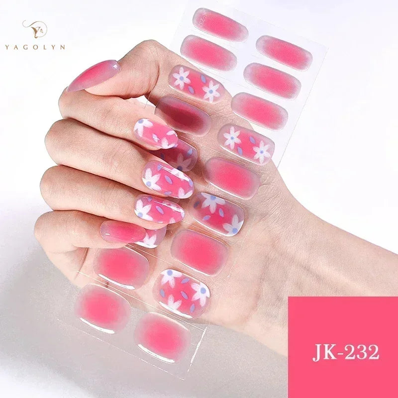 1 Sheet Semi-Cured Gel Nail Strips