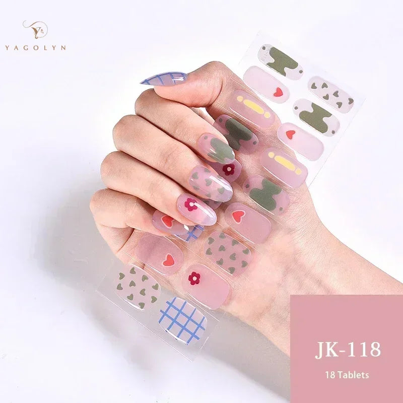1 Sheet Semi-Cured Gel Nail Strips