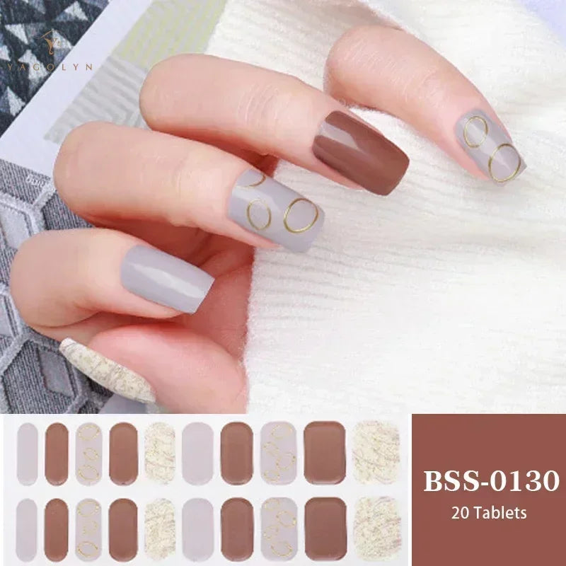 1 Sheet Semi-Cured Gel Nail Strips