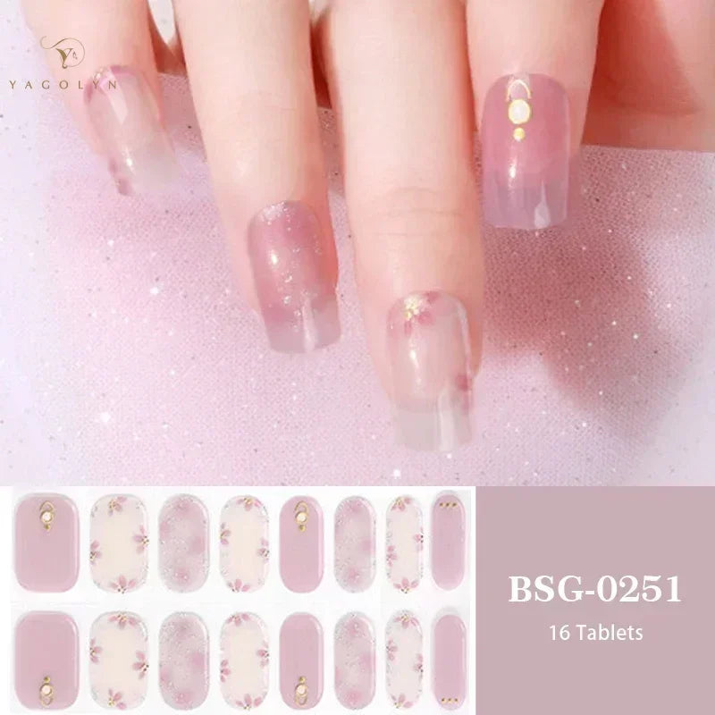 1 Sheet Semi-Cured Gel Nail Strips