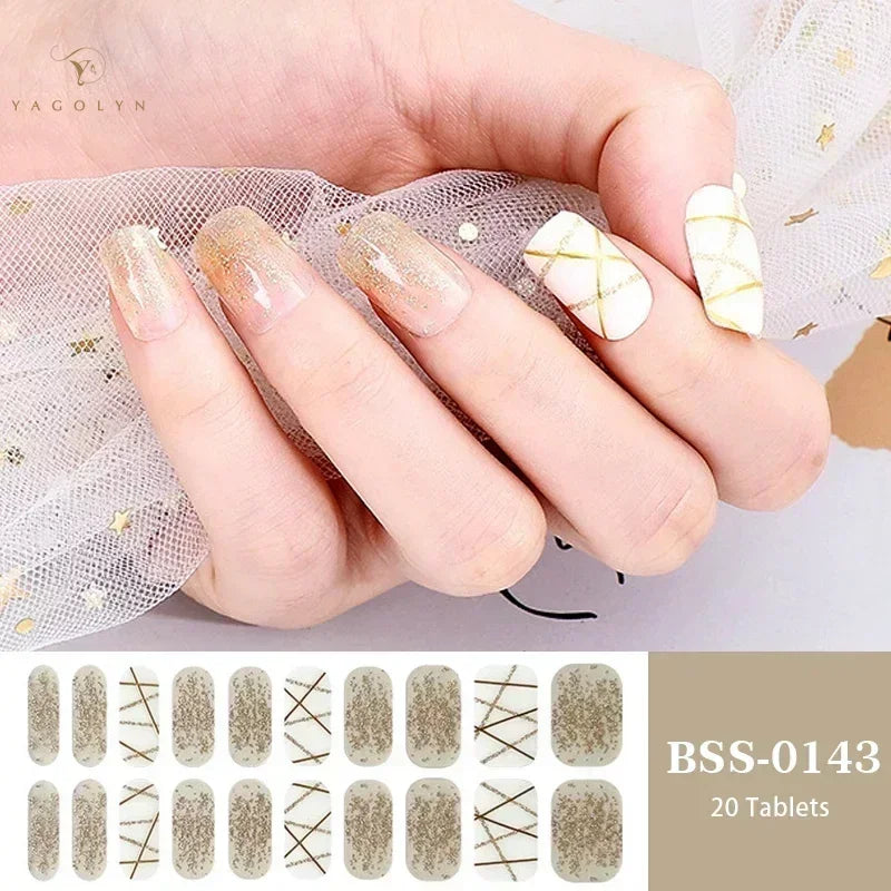 1 Sheet Semi-Cured Gel Nail Strips