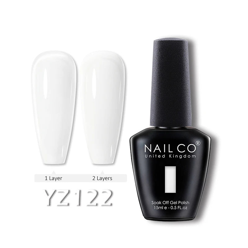 NAILCO 15ml Translucent Gel Nail Polish Semi-permanent Varnish