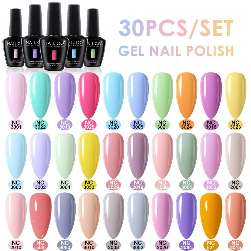 NAILCO 15ml 20/30pcs Gel Nail Polish Set