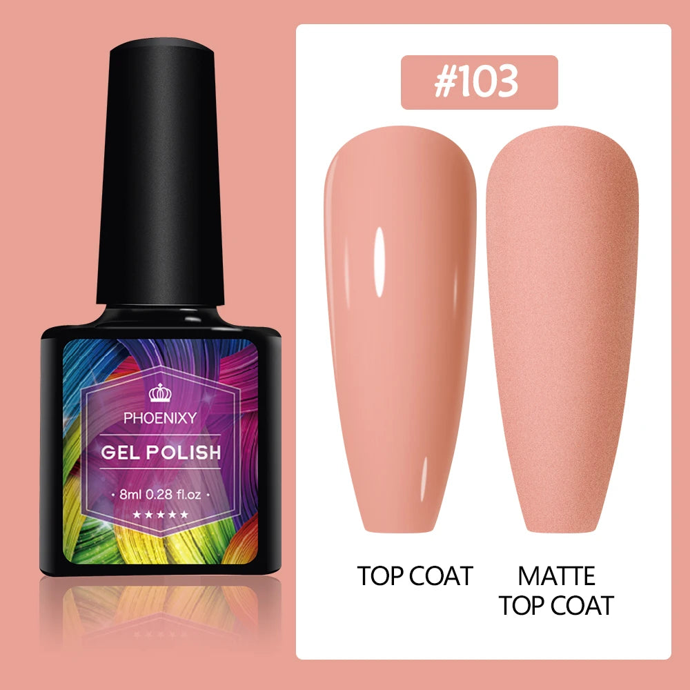 UV LED Gel Nail Polish 70 Colors Glitter 7ml