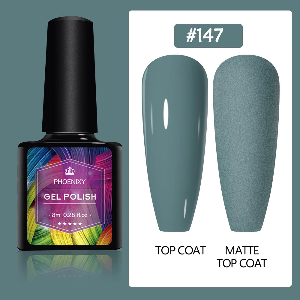 UV LED Gel Nail Polish 70 Colors Glitter 7ml