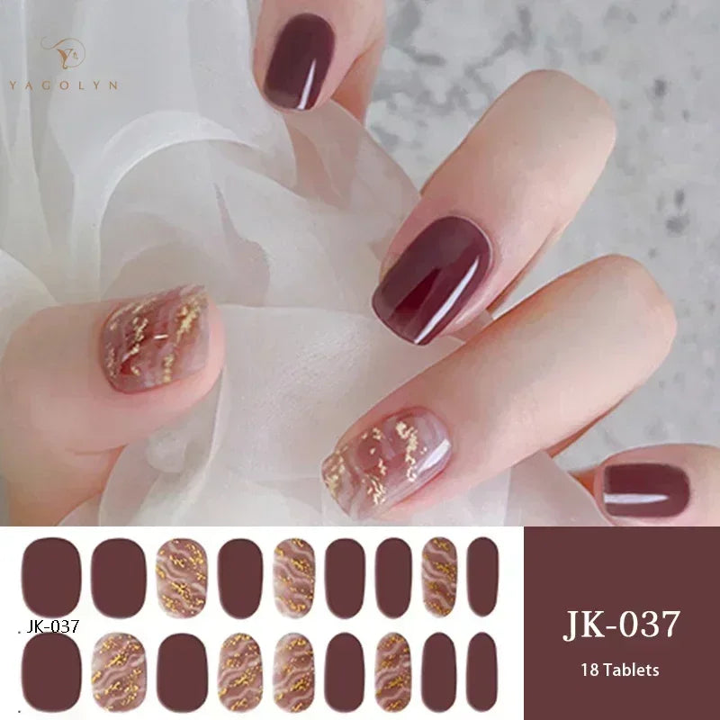 1 Sheet Semi-Cured Gel Nail Strips