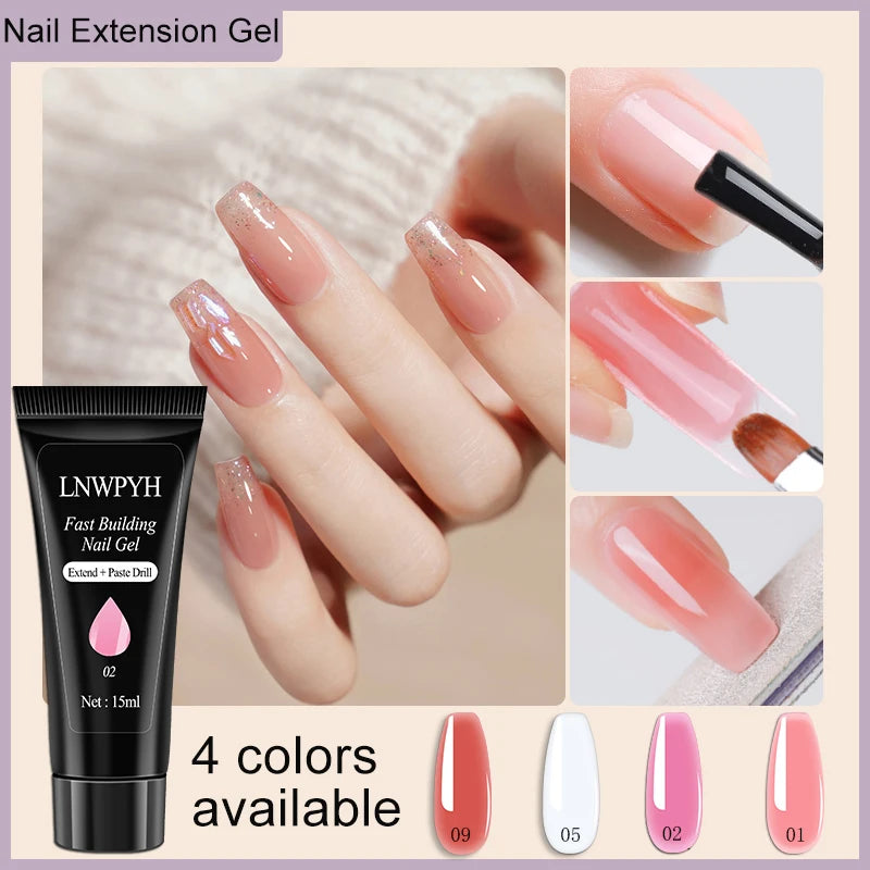 Nail Polish/Acrylic Nail/Poly Nail Gel Kit with Nail Lamp