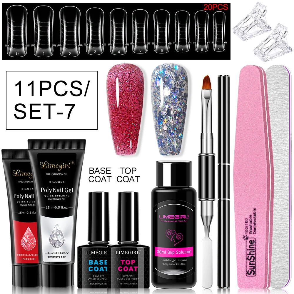 Poly Nail Gel Set for Extension Nails