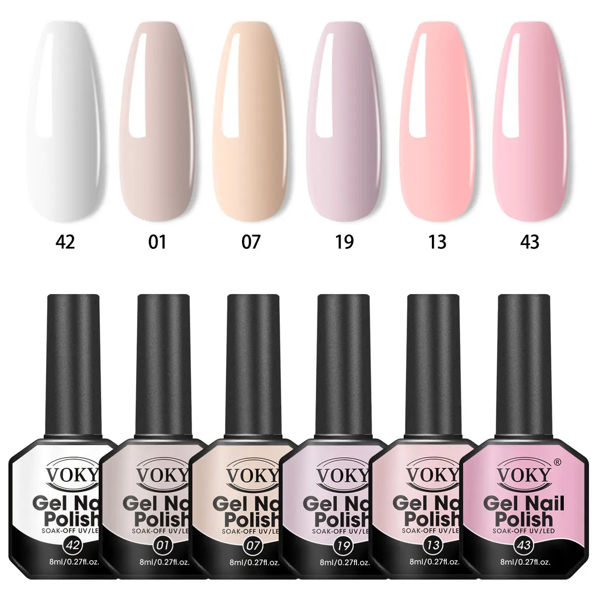 VOKY 8ml Multi-color Nail Polish Set