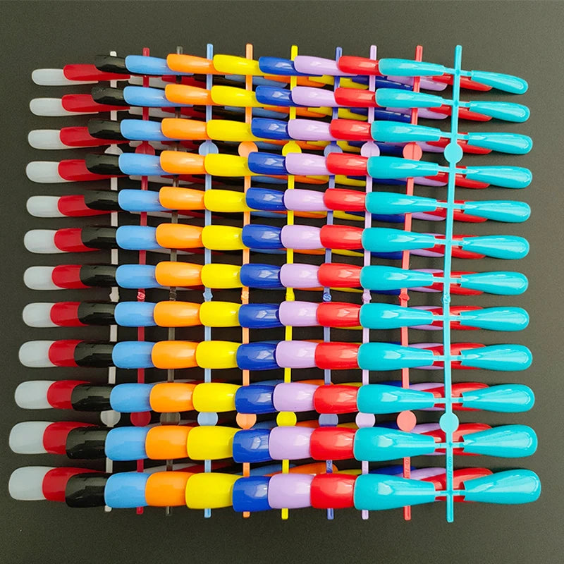 120pcs Random Colors Coffin Short Long Matte False Press on Nails