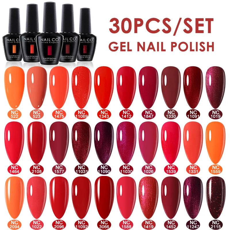 NAILCO 15ml 20/30pcs Gel Nail Polish Set