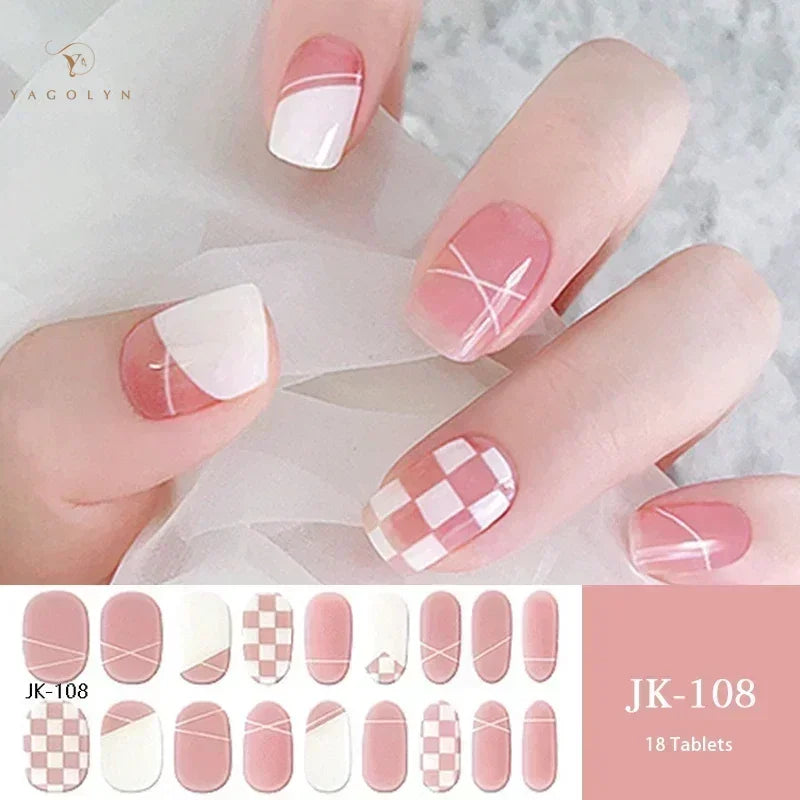 1 Sheet Semi-Cured Gel Nail Strips