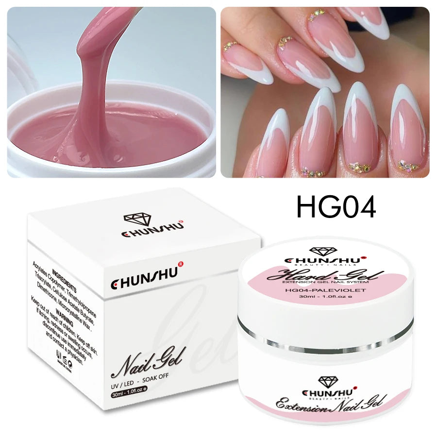 30ML Hard Gel For Nail Extension Milky White