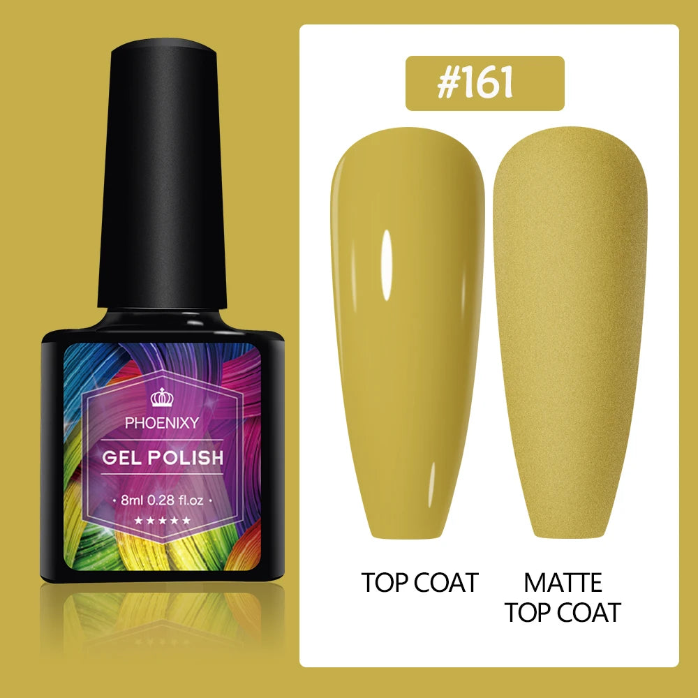 UV LED Gel Nail Polish 70 Colors Glitter 7ml