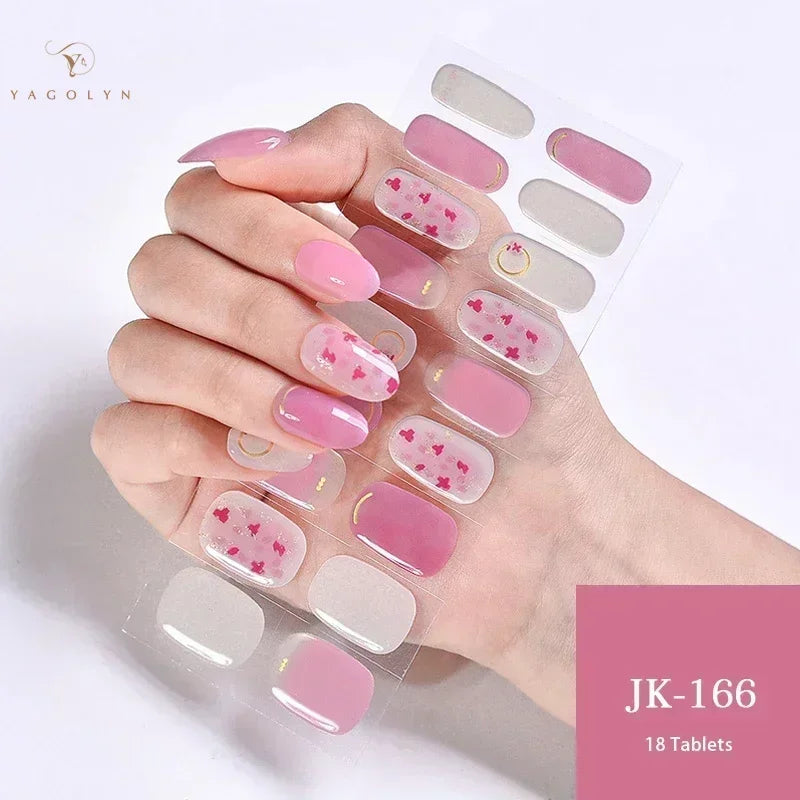 1 Sheet Semi-Cured Gel Nail Strips
