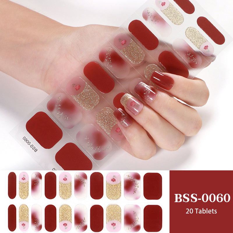 1 Sheet Semi-Cured Gel Nail Strips