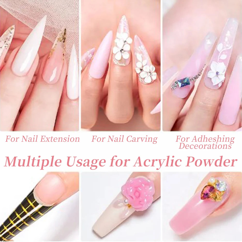 6 Colors/Set Professional Acrylic Powder