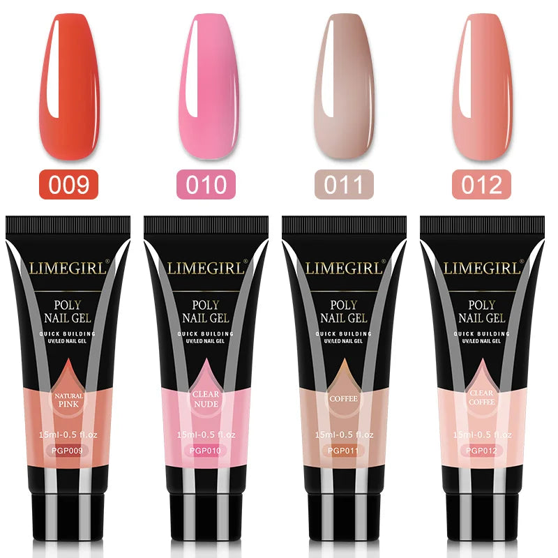 Poly Nail Gel Set of 8/6/4 PCS Poly UV Gel Set