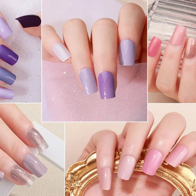 1 Sheet Semi-Cured Gel Nail Strips Waterproof