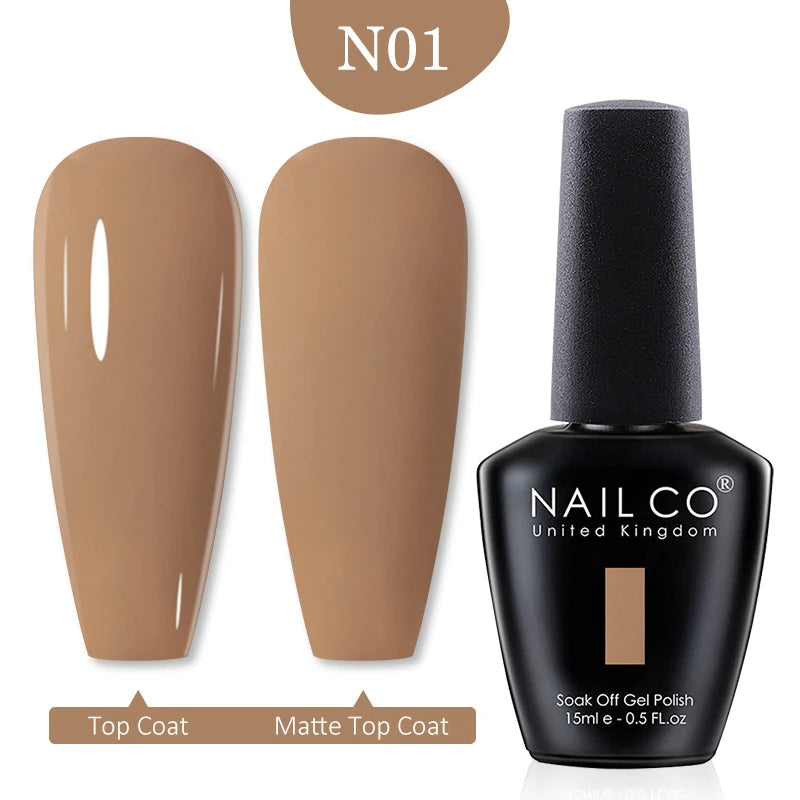 NAILCO 15ml Transparent Nude Color Series Jelly Gel Nail Polish