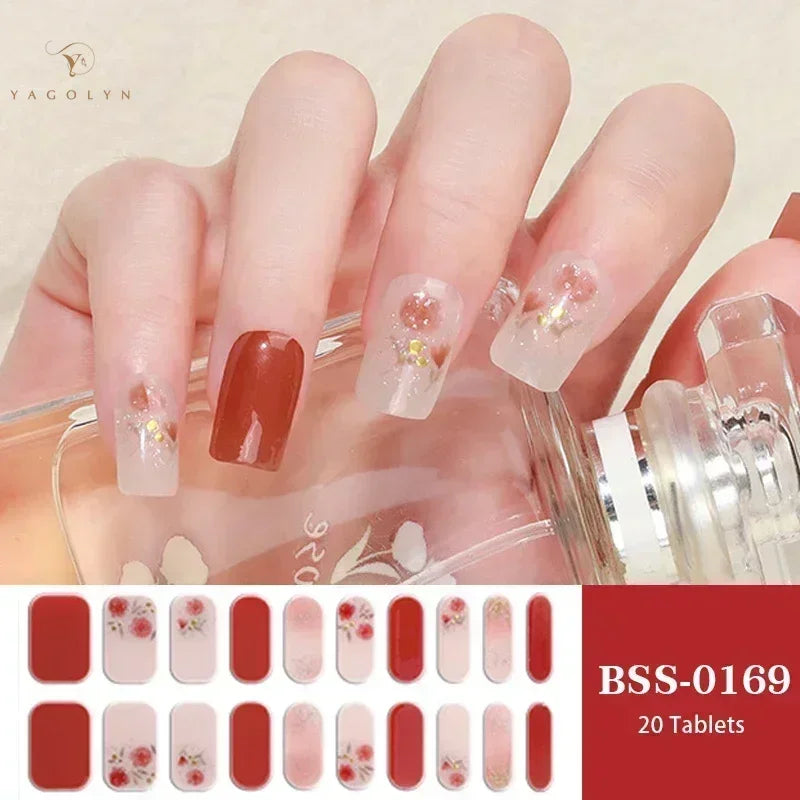 1 Sheet Semi-Cured Gel Nail Strips