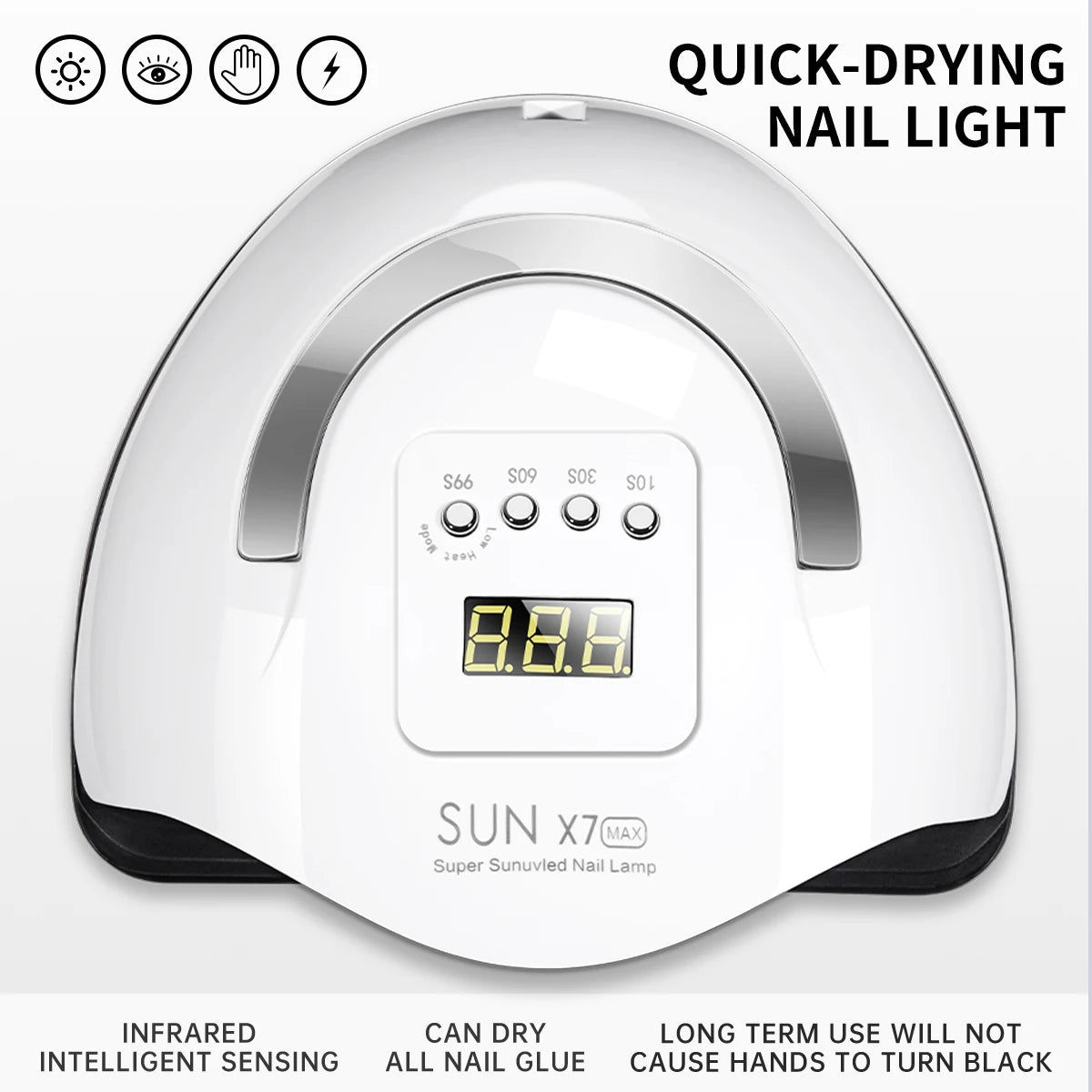 Dual Light Source Nail Lamp 66 Lamp Beads