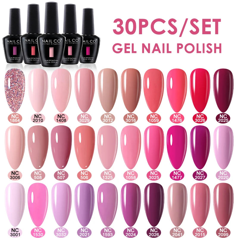 NAILCO 15ml 20/30pcs Gel Nail Polish Set