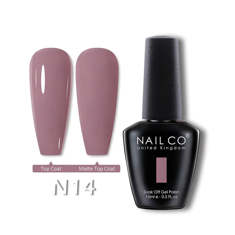 NAILCO 15ml Translucent Gel Nail Polish Semi-permanent Varnish
