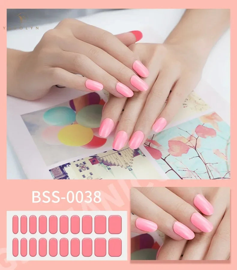 1 Sheet Semi-Cured Gel Nail Strips