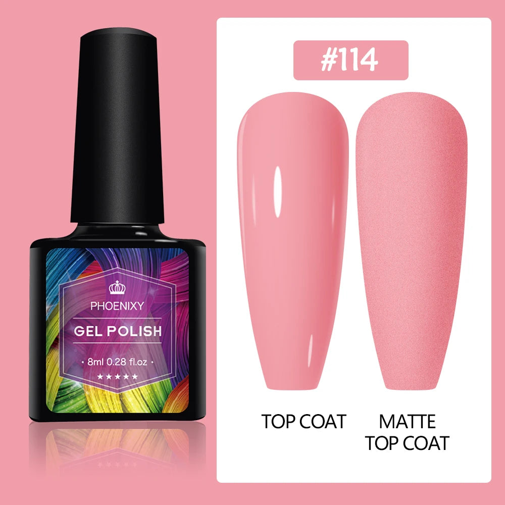 UV LED Gel Nail Polish 75 Colors Glitter 7ml