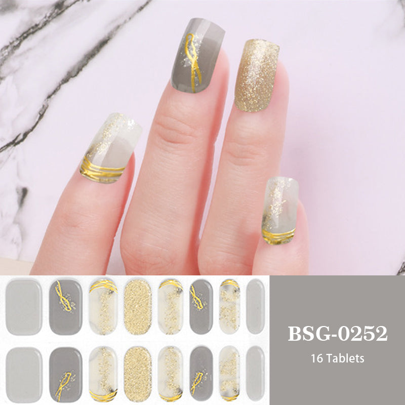 1 Sheet Semi-Cured Gel Nail Strips