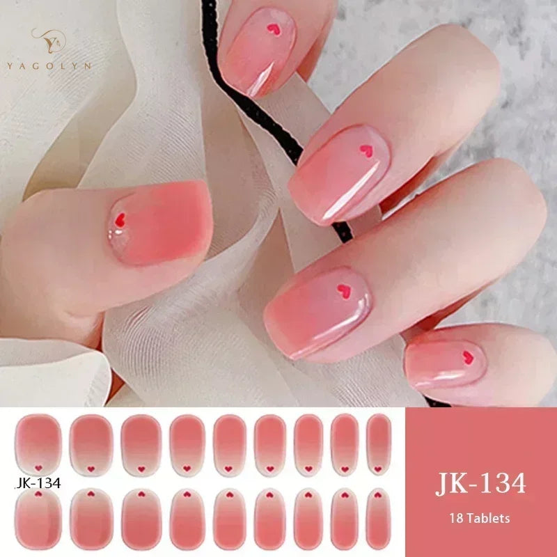 1 Sheet Semi-Cured Gel Nail Strips