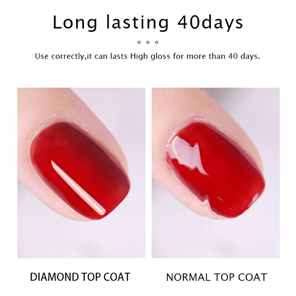 Vendeeni 15ml Diamond Top Coat For Gel Nail Polish