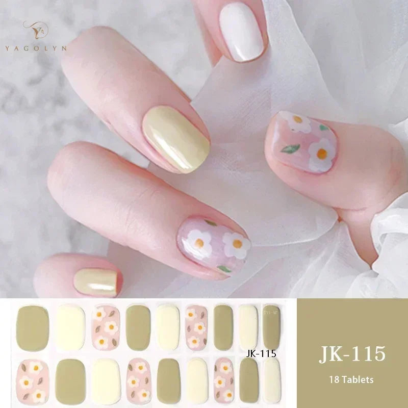 1 Sheet Semi-Cured Gel Nail Strips