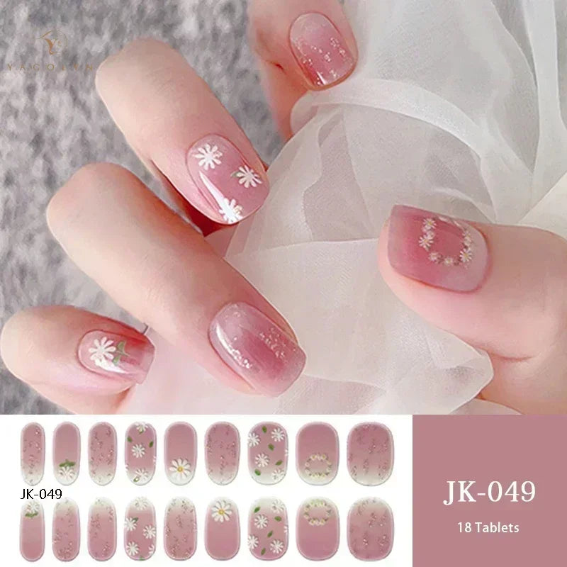 1 Sheet Semi-Cured Gel Nail Strips