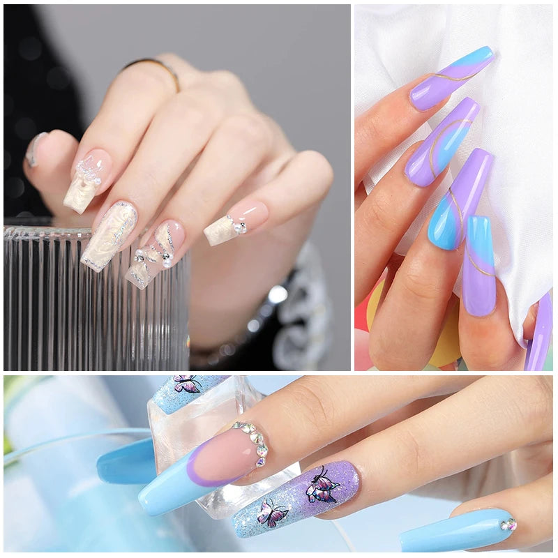 Nail Polish/Acrylic Nail/Poly Nail Gel Kit with Nail Lamp