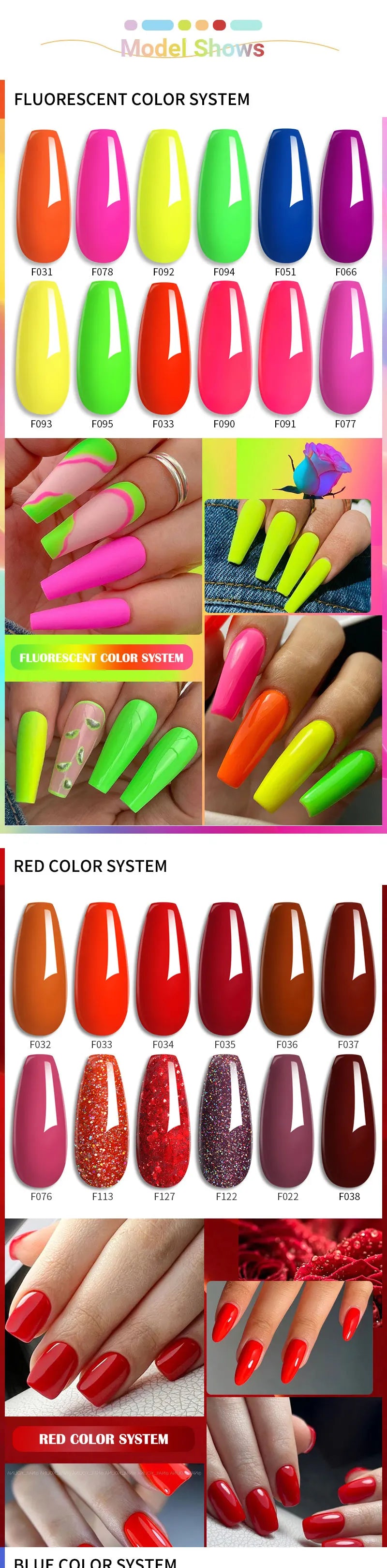 LILYCUTE 5pc/Set 7ML Semi Permanent UV Gel Polish Long Lasting Design