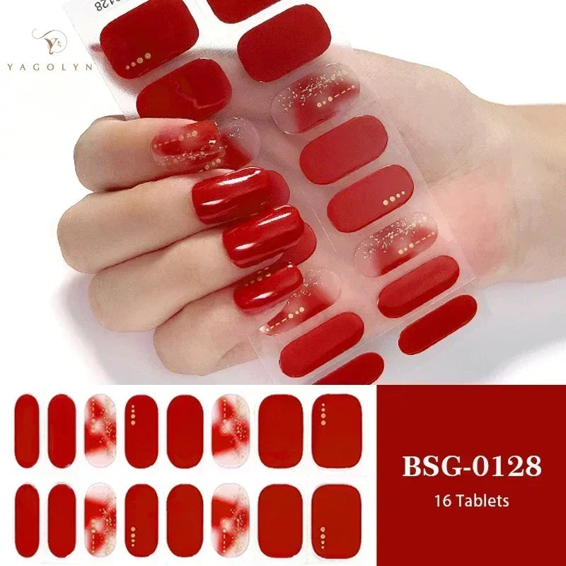 1 Sheet Semi-Cured Gel Nail Strips