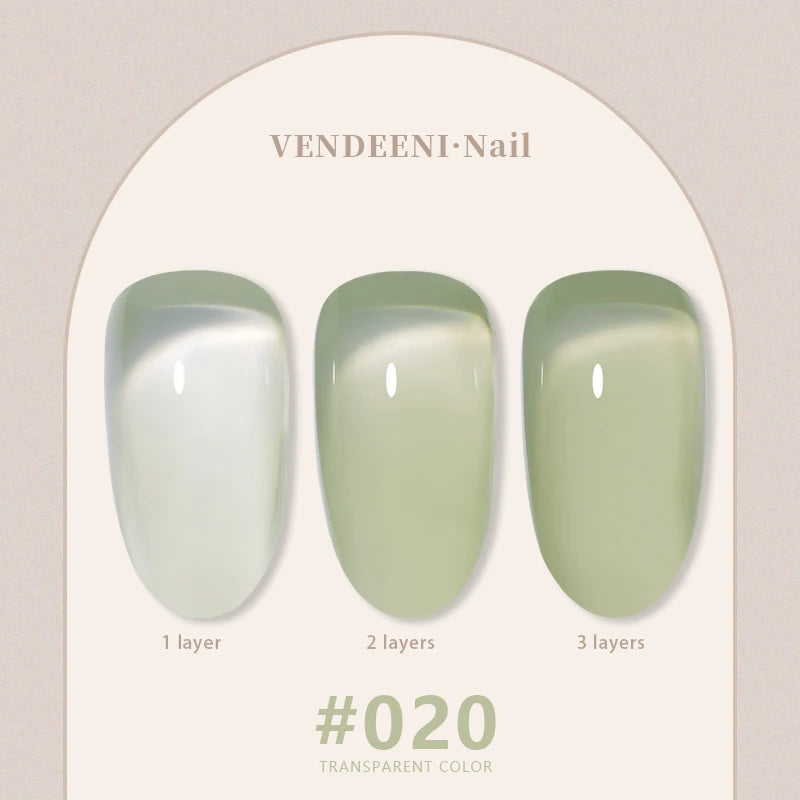 Vendeeni 24 Colors Jelly Transparent Gel Nail Polish 15ml