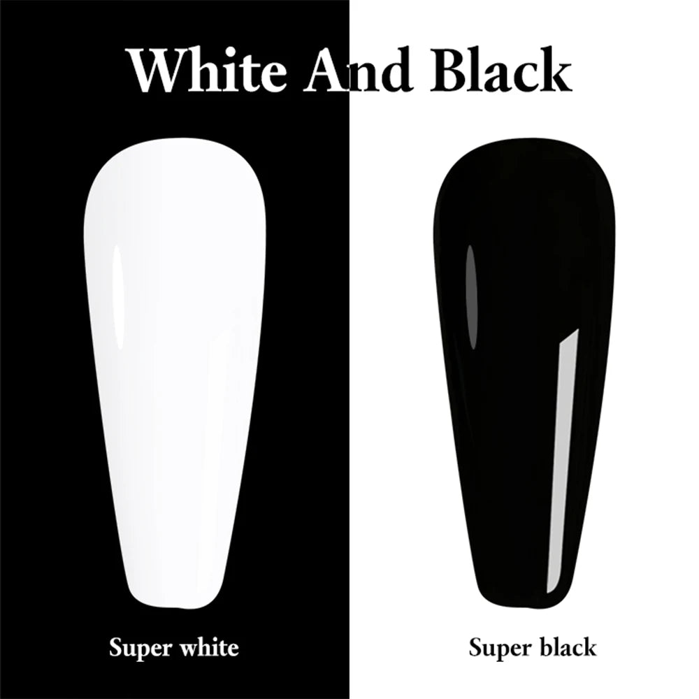 15ml FZANEST Super White and Black Gel Nail Polish
