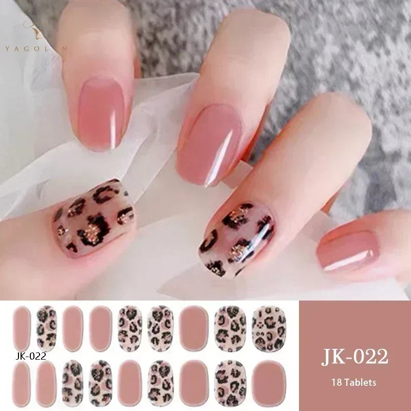1 Sheet Semi-Cured Gel Nail Strips
