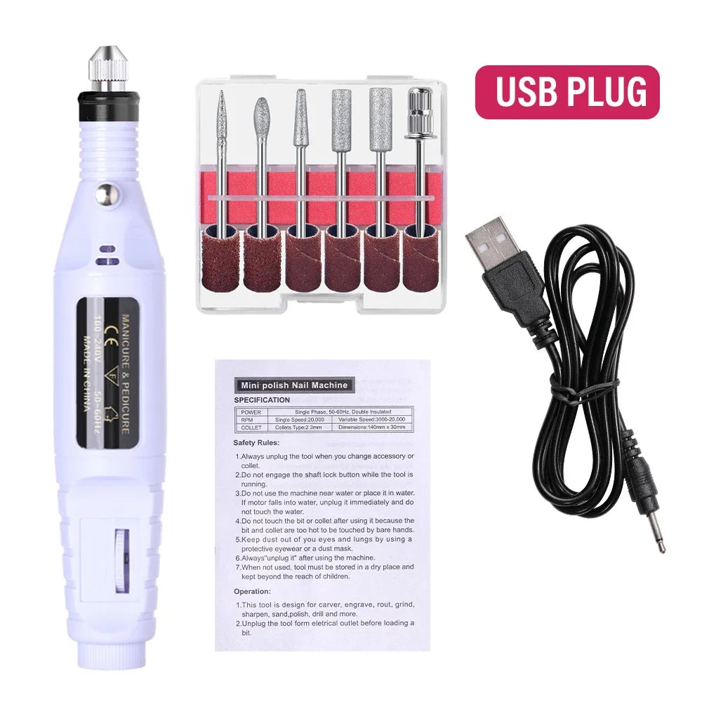 Electric Nail Drill Machine 20000RPM