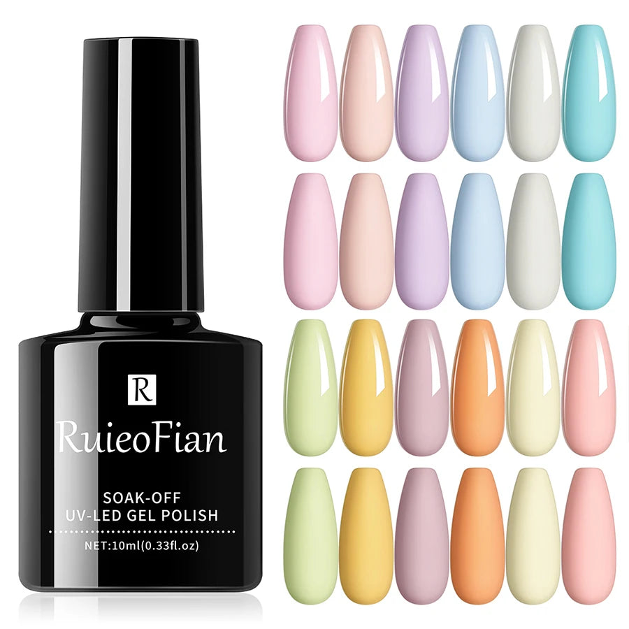 XEIJAYI 12pcs Macaron Gel Nail Polish